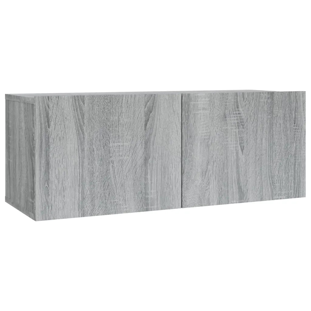 Set Mobili Porta TV 2 pz Grigio Sonoma in Legno Multistrato cod mxl 6050