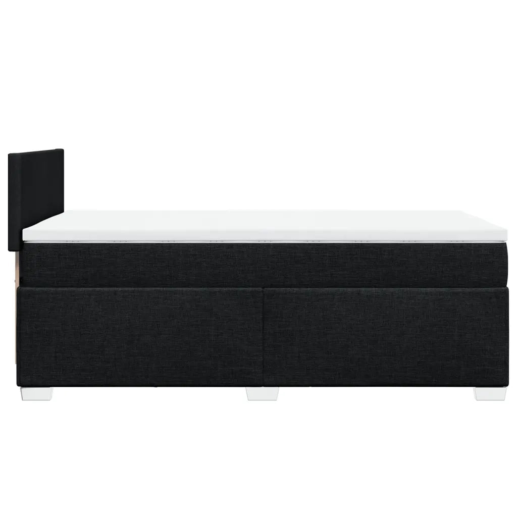 Giroletto a Molle con Materasso Nero 90x200 cm in Tessuto 3285766