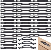 120 Set di Maniglie di Sostituzione - Cinture di Trazione Nere - Dimensioni 172 x 20 mm - Maniglie di Sostituzione di Alta Qualità in Plastica - Maniglie di Sostituzione con Maniglie di Sostituzione