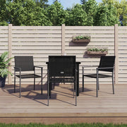 Set da Pranzo da Giardino 5 pz in Polyrattan e Acciaio 3187020