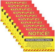 Etichette di avviso autoadesive 10 pezzi - Stickers autoadesivi autoattaccanti - Formato A6 - Apri e incolla - Resistente all'usura - Luccicante
