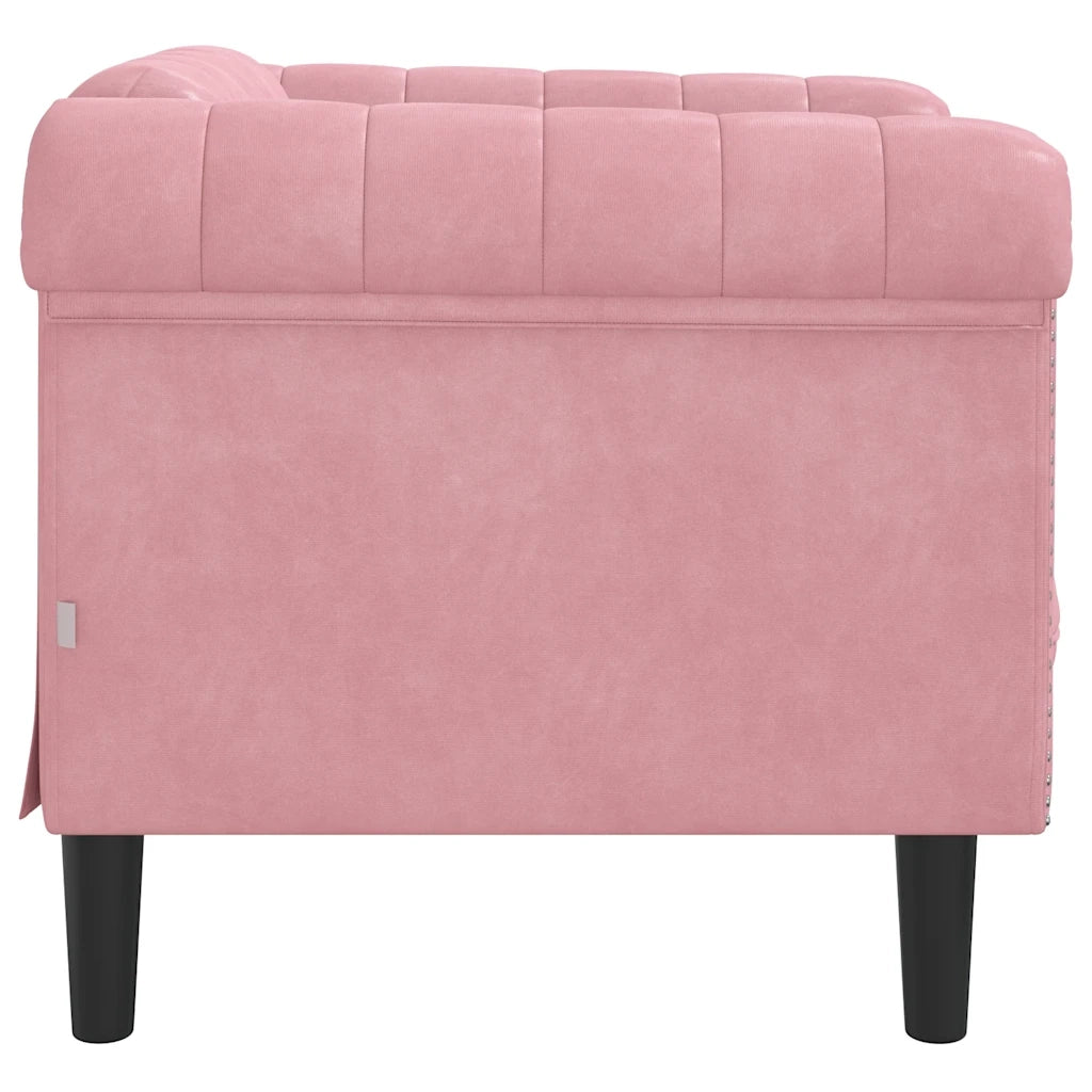 Poltrona Rosa in Velluto 372568
