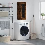 Mobile a Parete Rovere Fumo 34,5x34x90 cm 828929