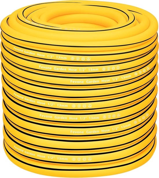 Serpente per giardino resistente alle alte pressioni - 50 m - flessibile e robusto - giallo/nero