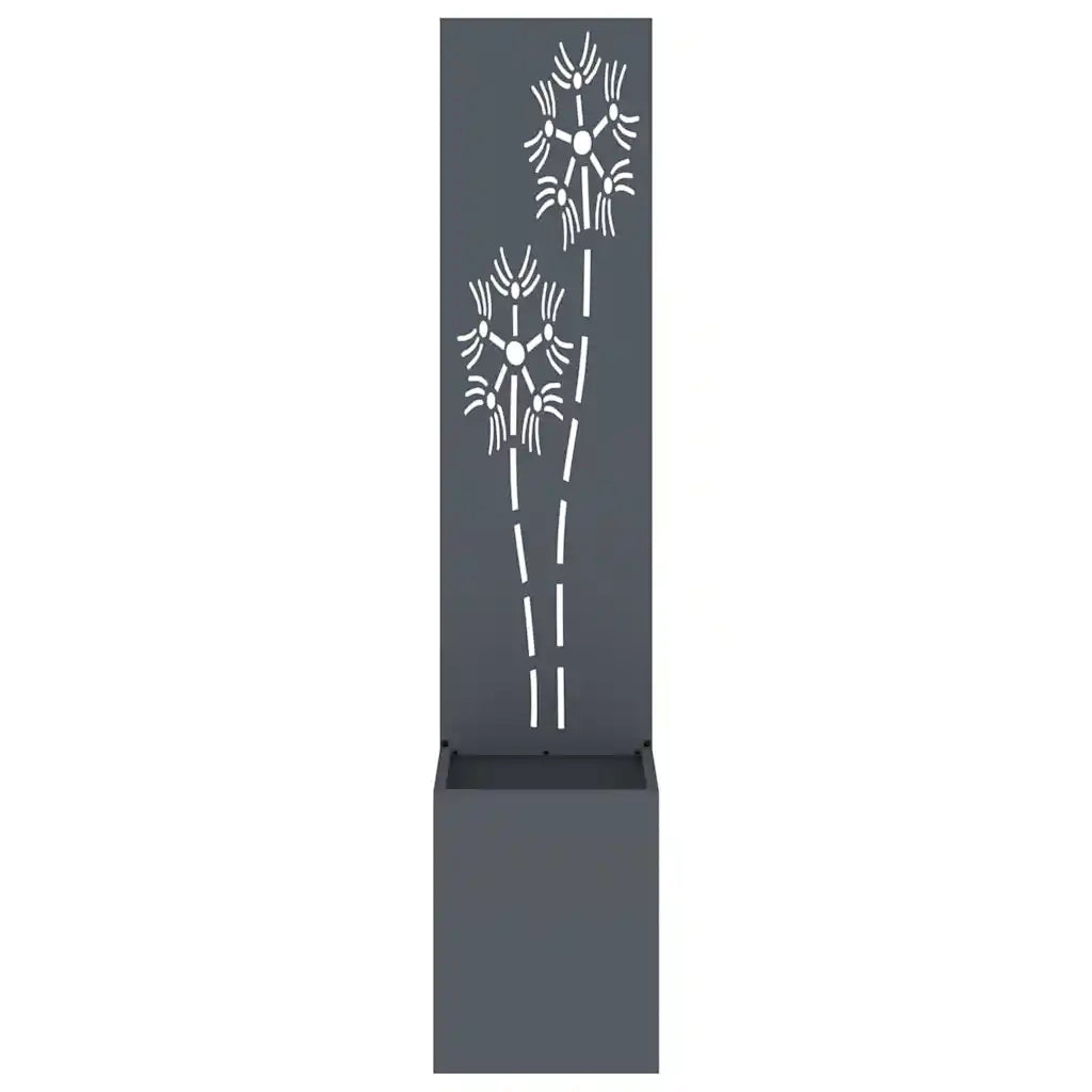 Schermo per privacy in giardino Floreale Antracite 32 x 150 cm CFW2500133