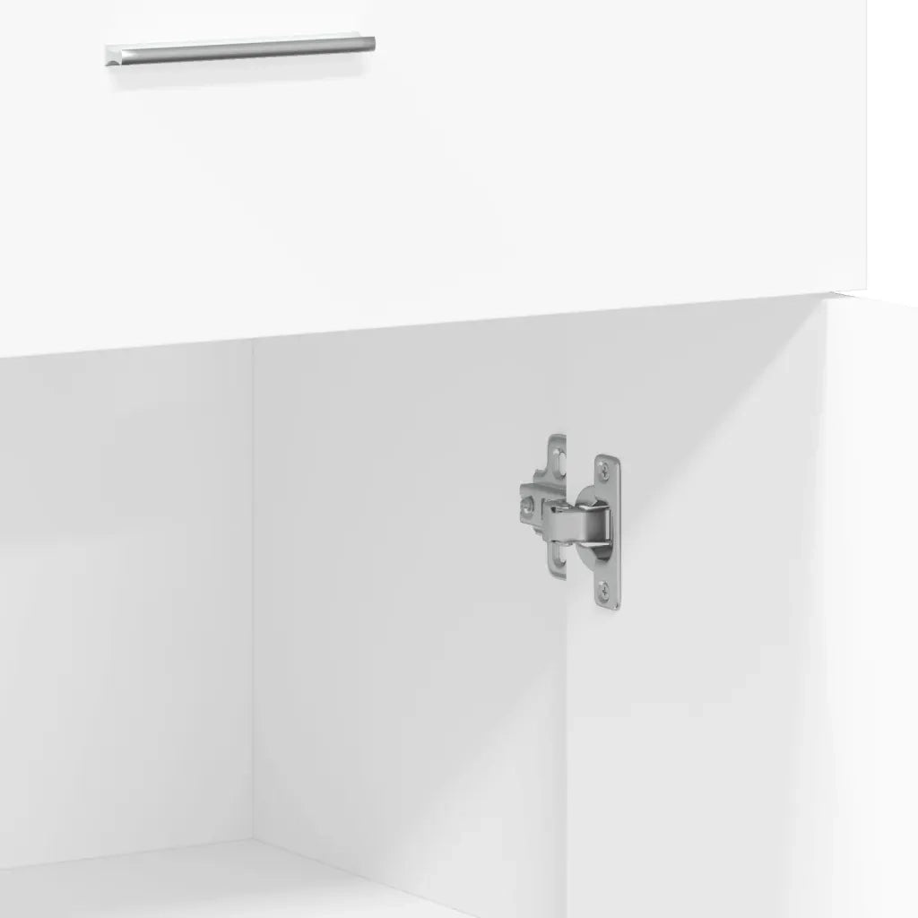 Credenze 2 pz Bianche 60x30x84 cm in Legno Multistrato