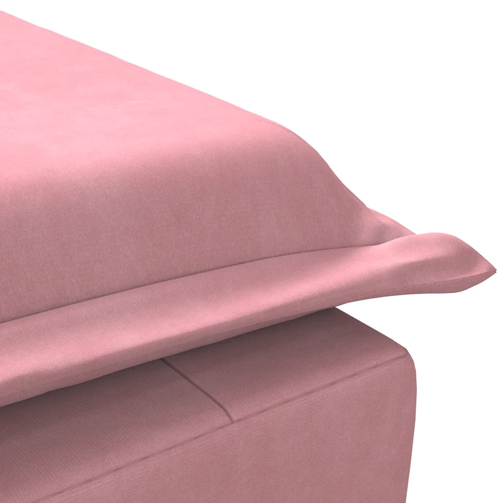 Chaise Longue Massaggi con Cuscino Rosa in Velluto CFW8480643