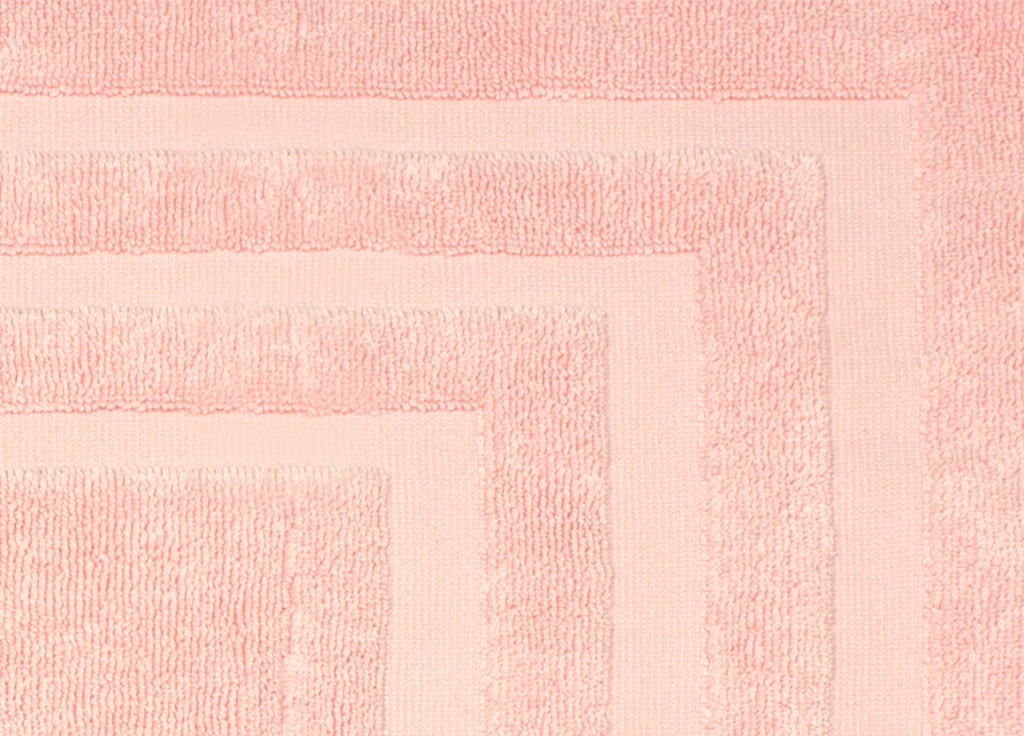 Tappeto Casa Bagno Morbido 50x65cm Tinta Unita 100% Cotone Modello Sophie - Tappeto - Rosa