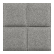 Set di 4 cuscini da parete in tessuto 30 x 30 cm grigio chiaro 03_0010642