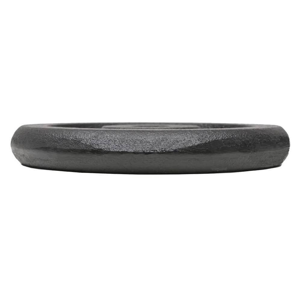 Trade Shop - Set Di 4 Dischi Per Pesi Manubri Da 5 Kg In Ghisa Bilanciere F 30mm Colore Nero -