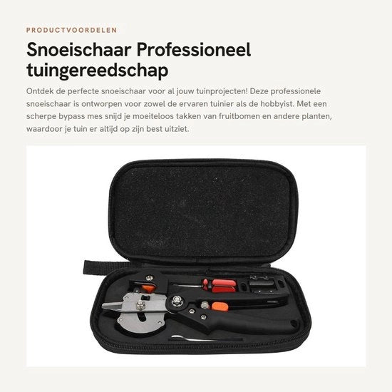 Snoeischaar Professionale per Frutteto - Tegola per Giardino - Coltivazione - Coltivatore per Piante - Giardino - Pratica Utilizzo - Coltello per Giardino