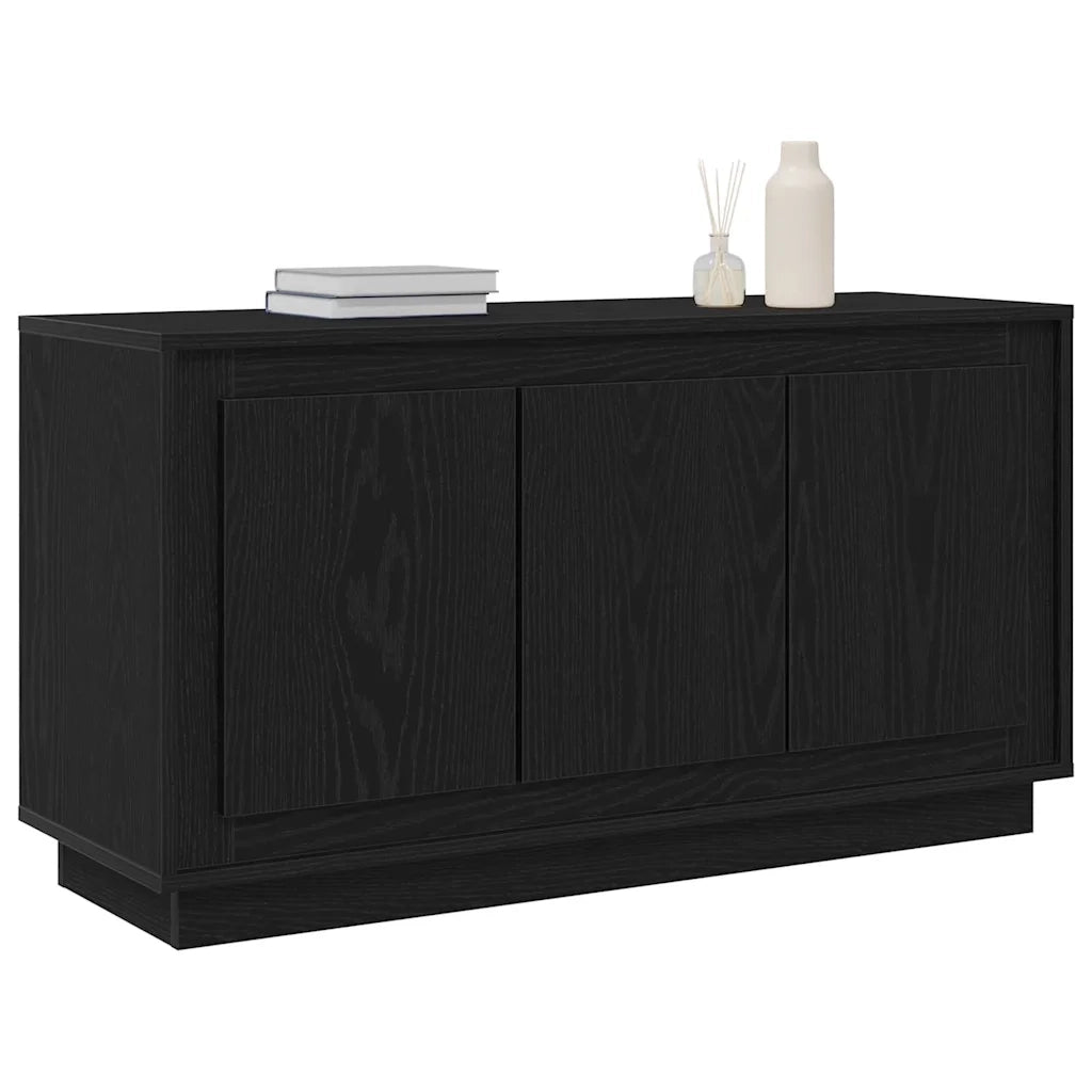Credenza-Buffet-Armadio da cucina Rovere Nero 102 x 35 x 55 cm Legno multistrato