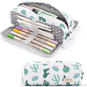 Etui con grande capacità e 3 compartimenti Penna per bambini e bambine, attrezzatura scolastica, cassetto per la scrittura per scuola e ufficio