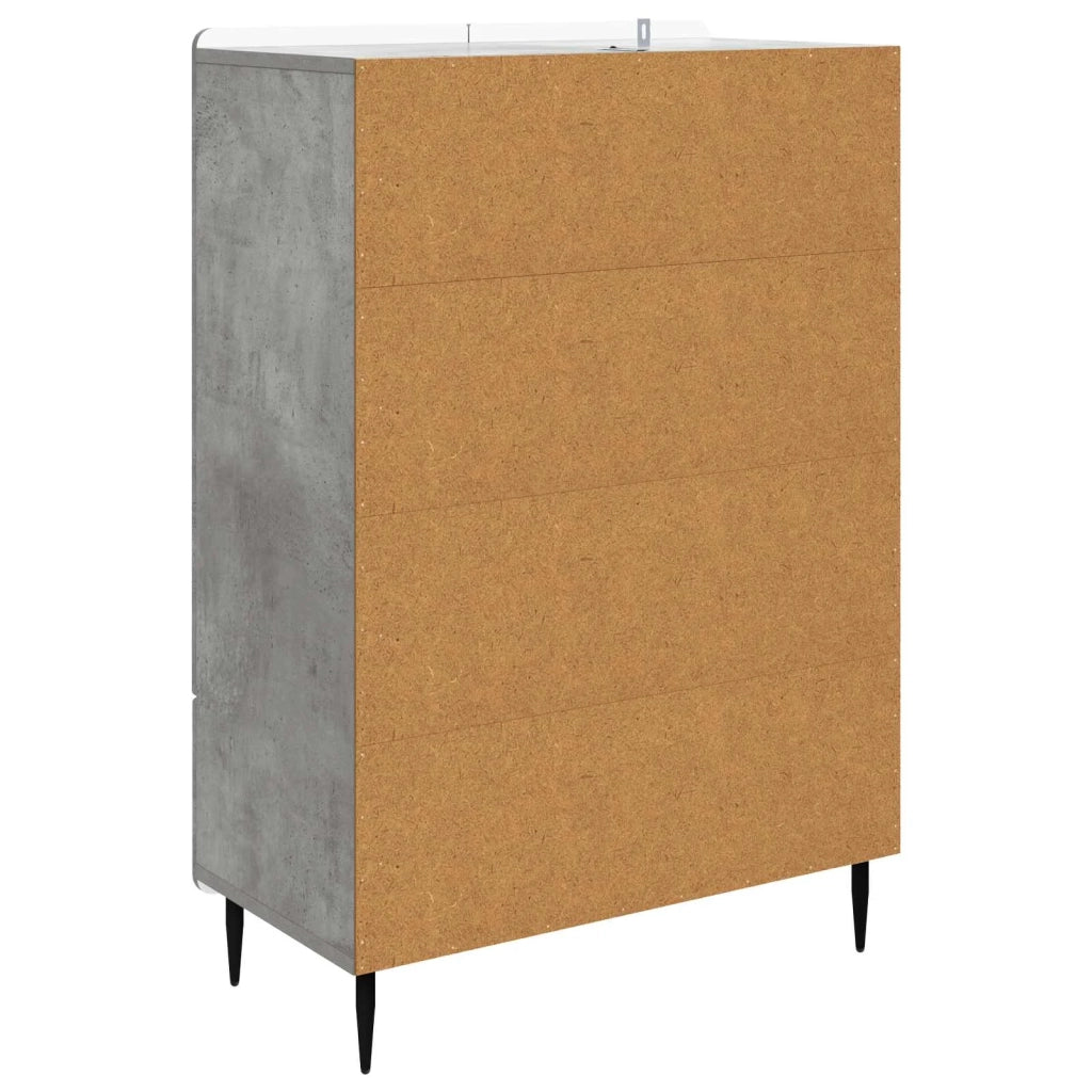 Credenza | Madia | Buffet da pranzo | Armadio da pranzo Grigio Cemento 66 x 34,5 x 97 cm Legno ingegnerizzato