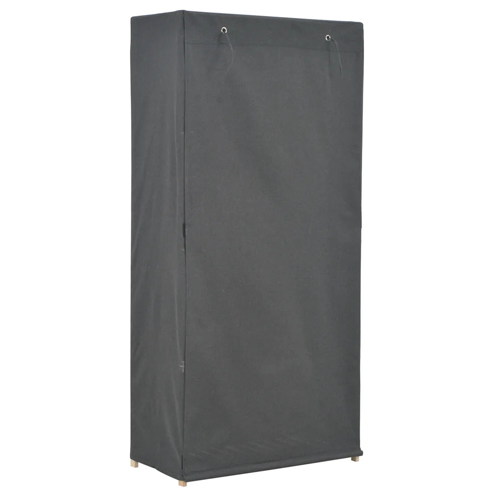 Armadio Grigio 79x40x170 cm in Tessuto CFW9294356
