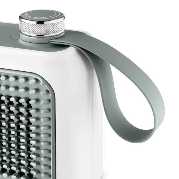 De’Longhi HFX10B03.GR stufetta elettrica Interno Grigio, Bianco 350 W Riscaldatore ambiente elettrico con ventilatore
