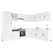 Set Mobili da Cucina 14 pz Lucca Bianchi Legno Multistrato 3314981