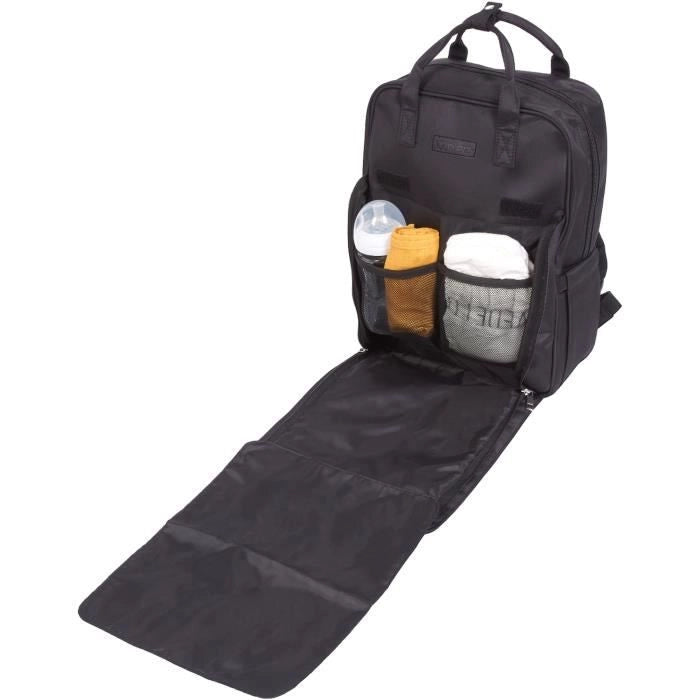 Borsa fasciatoio - TINEO - Forma a zaino - Trapuntata - Nera