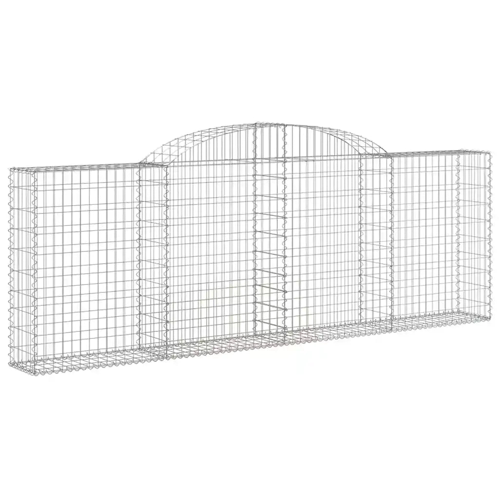 Cesti Gabbioni ad Arco 5 pz 300x30x100/120 cm Ferro Zincato 3146524