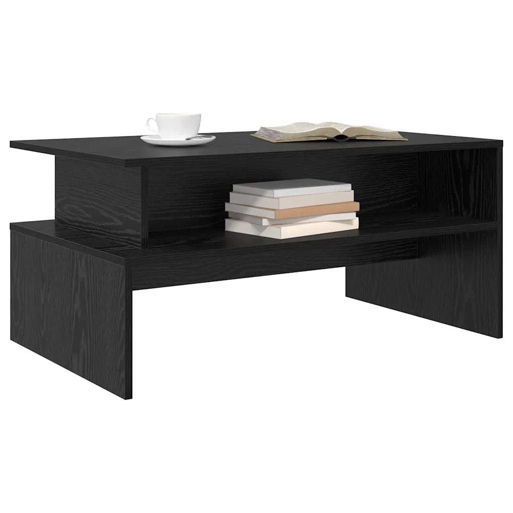 Tavolino da salotto Rovere Nero 90 x 55 x 42,5 cm 875157