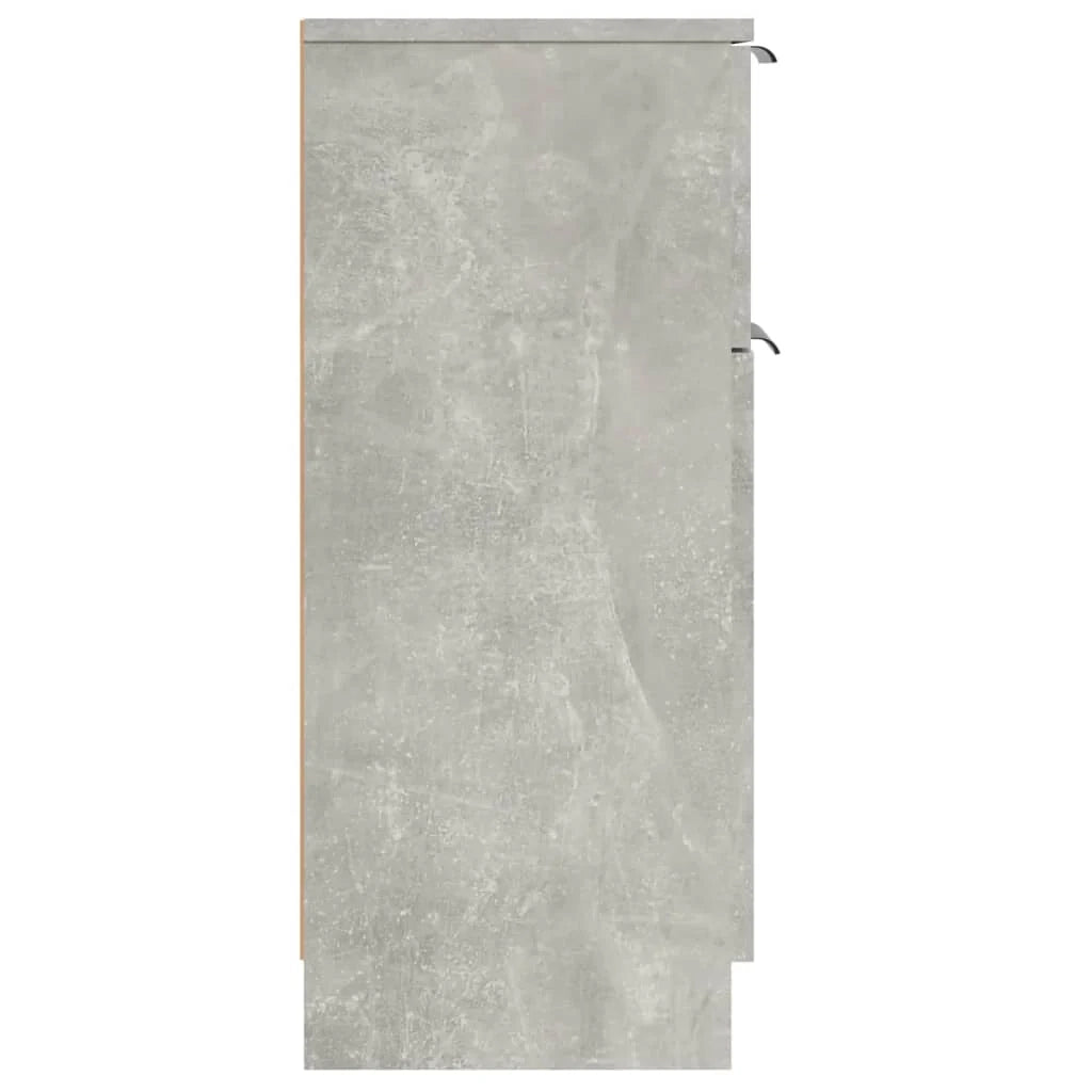Buffet credenza cassettiera armadio mobile contenitore organizer per cucina soggiorno salotti set da 2 30 x 30 x 70 cm legno ingegnerizzato grigio 02_0036844