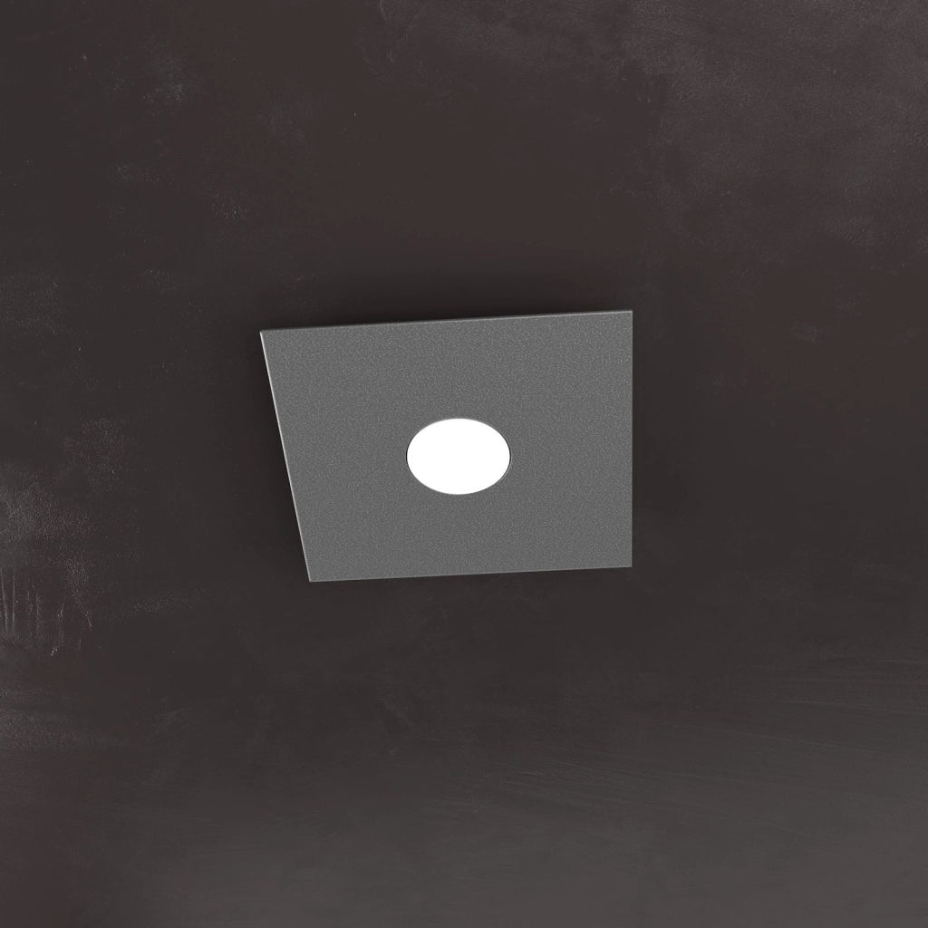 ECCENTRIC APPLIQUE-PLAFONIERA 1 LUCE GRIGIO ANTRACITE 1156-1L-GA