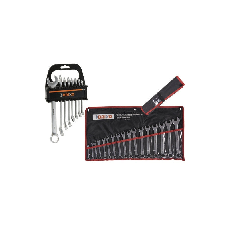 Set 25 chiavi combinate CV Brixo – kit completo con custodia rigida – 25 pezzi