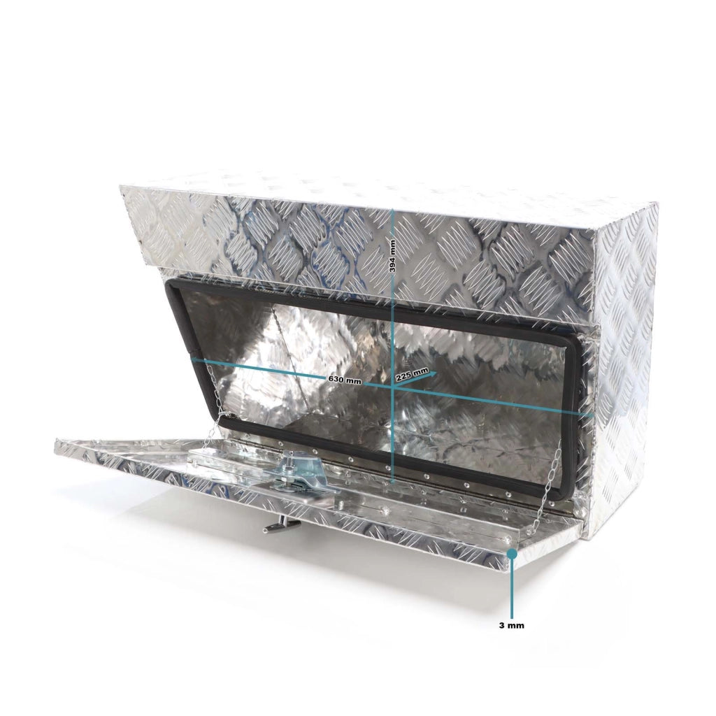 Cassetta porta attrezzi camion lato sinistro, alluminio 75x25x40cm max 60 l Gavone sottoscocca