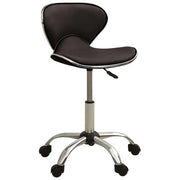 Sedia poltrona computer sede ufficio studio marrone similpelle 02_0024034