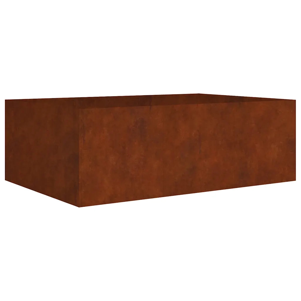 Fioriera Rialzata da Giardino 120x80x40 cm in Acciaio Corten 824532
