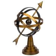 Sfera astrologica dorata D25x35h cm