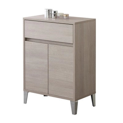 Mobiletto multiuso da 60 cm Way 2 ante e un cassetto in rovere chiaro