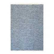 Tappeto Cocktail 400 Azzurro in Cotone Intrecciato
