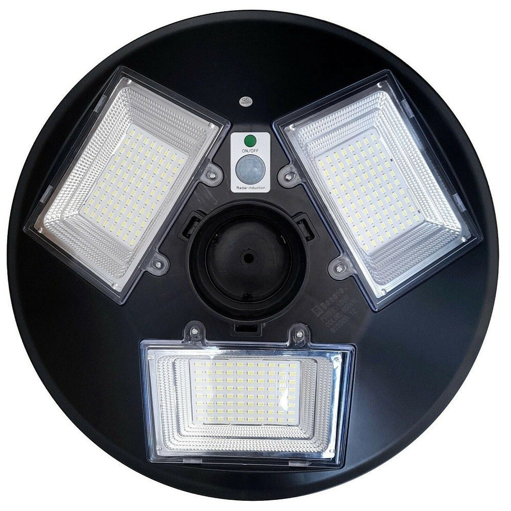 Trade Shop - Faro Led Solare Lampione Con Sensore Di Movimento 150 Watt + Palo Ty-150 -