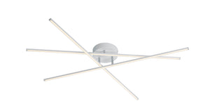 Plafoniera da Interno a LED in Metallo Bianco Opaco