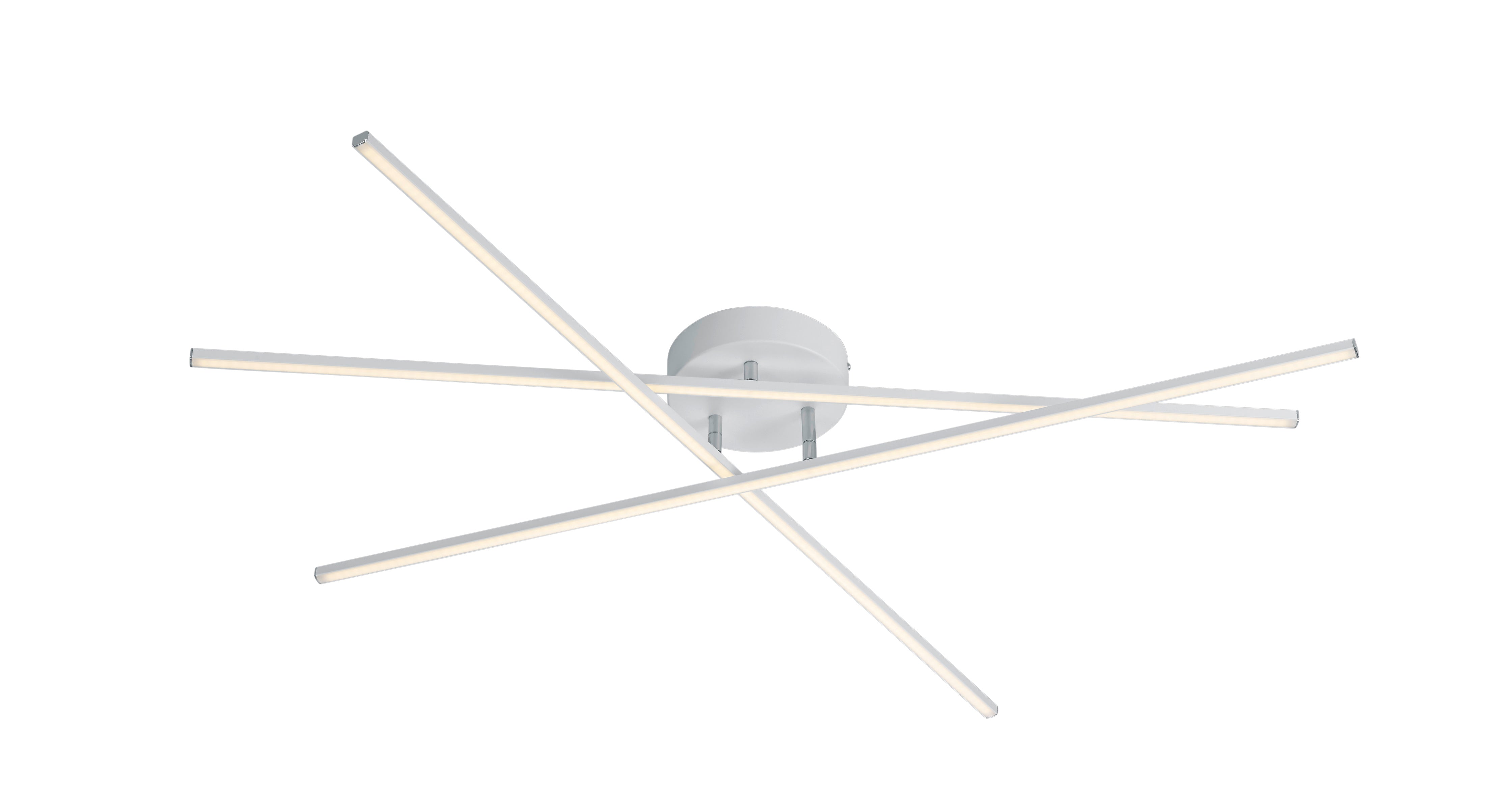 Plafoniera da Interno a LED in Metallo Bianco Opaco