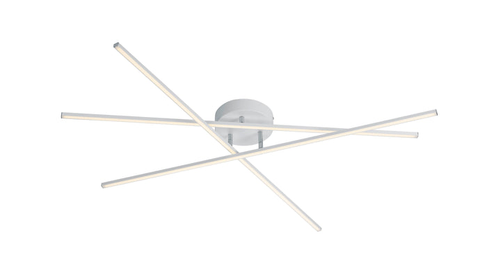 Plafoniera da Interno a LED in Metallo Bianco Opaco