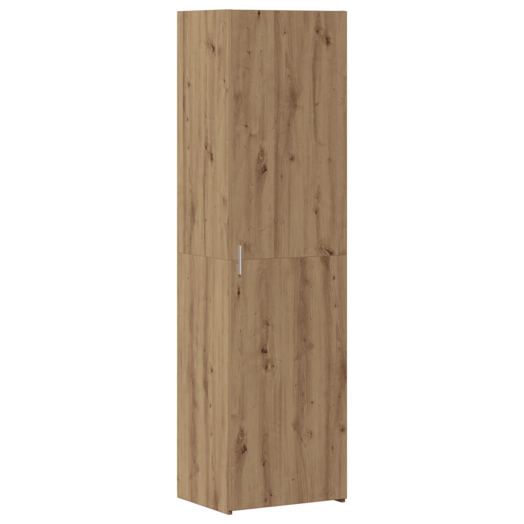 Highboard in rovere artigianale 50x42.5x185 cm in legno ingegnerizzato