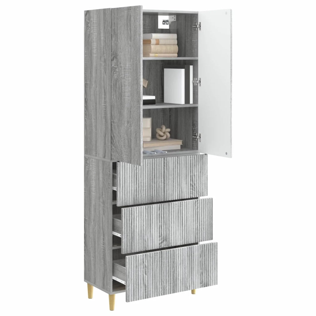 Set di armadi 2 pcs 66 x 34,5 x 90 cm Legno ingegnerizzato