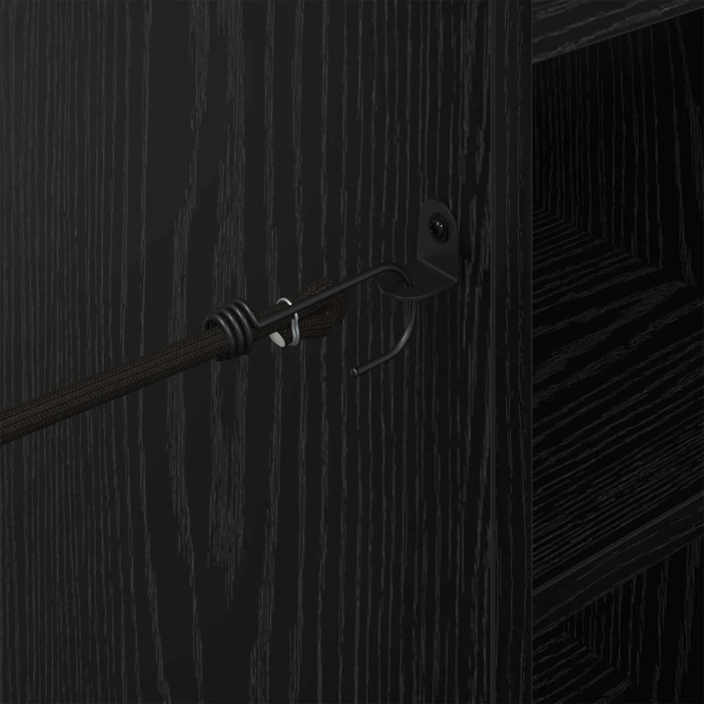 Armadio per Golf con ruota Rovere Nero 65 x 45 x 98 cm 899448