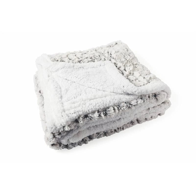 SASSI COPERTA IN POLIESTERE E SHERPA 200X150 CM