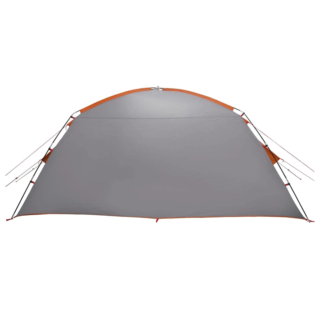Tenda Capanna Grigio e arancione 400 x 210 x 180 cm Poliestere 42028517