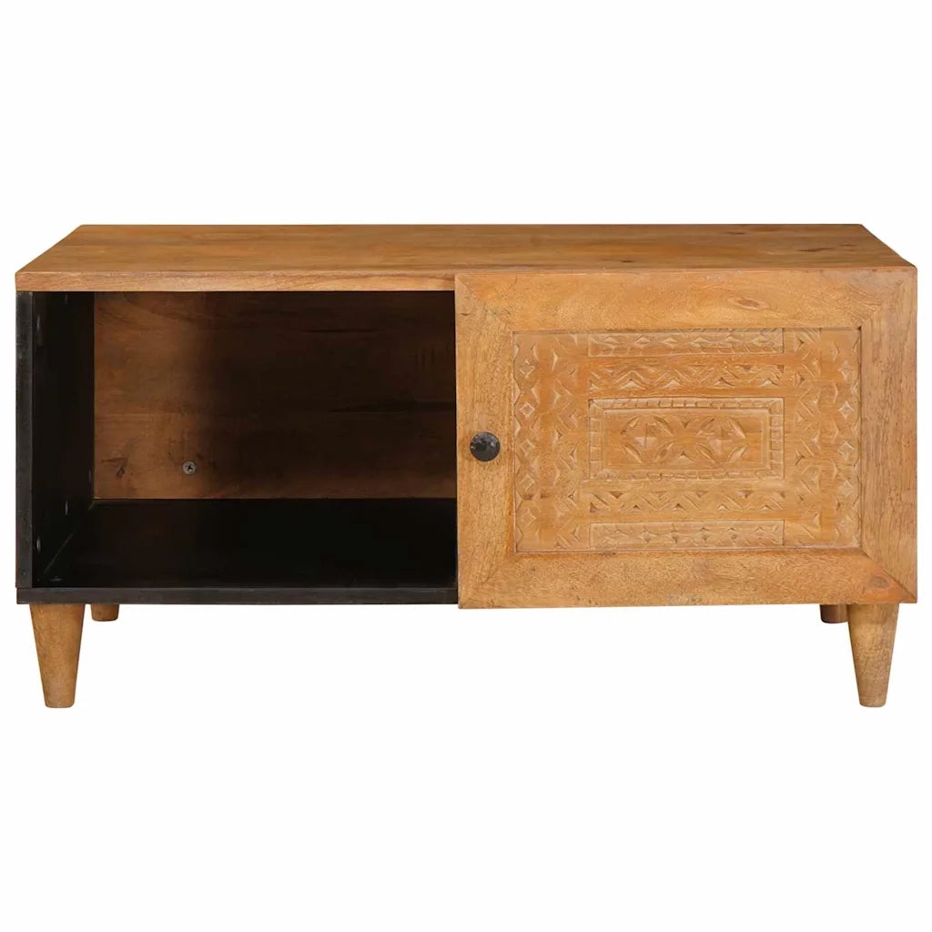 vidaXL Tavolino da salotto con porta Marrone chiaro 80 x 50 x 40 cm