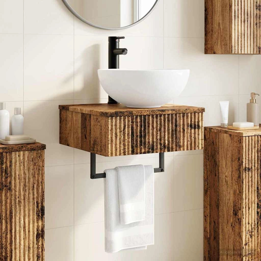 Lavabo da Parete Legno antico 40 x 41 x 40,5 cm 890186