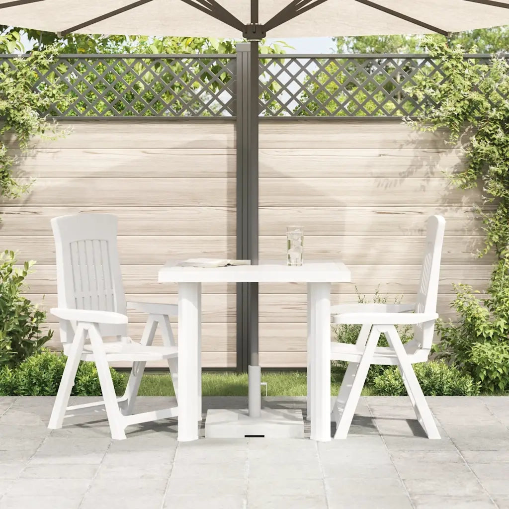 Tavolo da Giardino Bianco 78x75x72 cm in Plastica cod mxl 34385