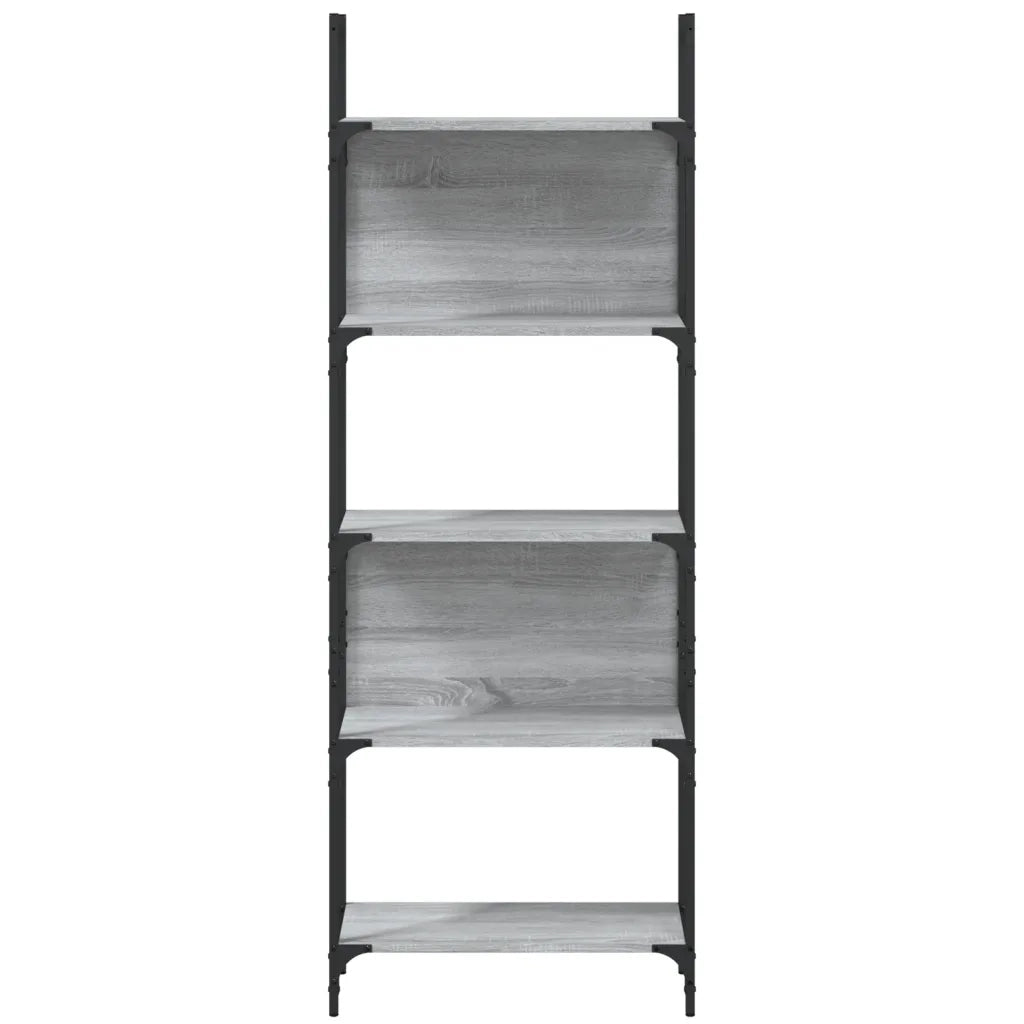 Libreria 5Ripiani Grigio Sonoma 60,5x24x166,5 Legno Multistrato 838866