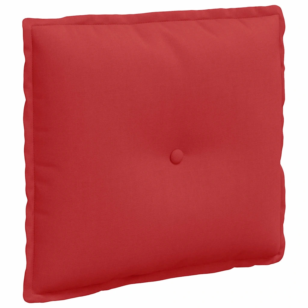 Cuscino per Schiena Rosso 50 x 19 x 45 cm Tessuto 42014627
