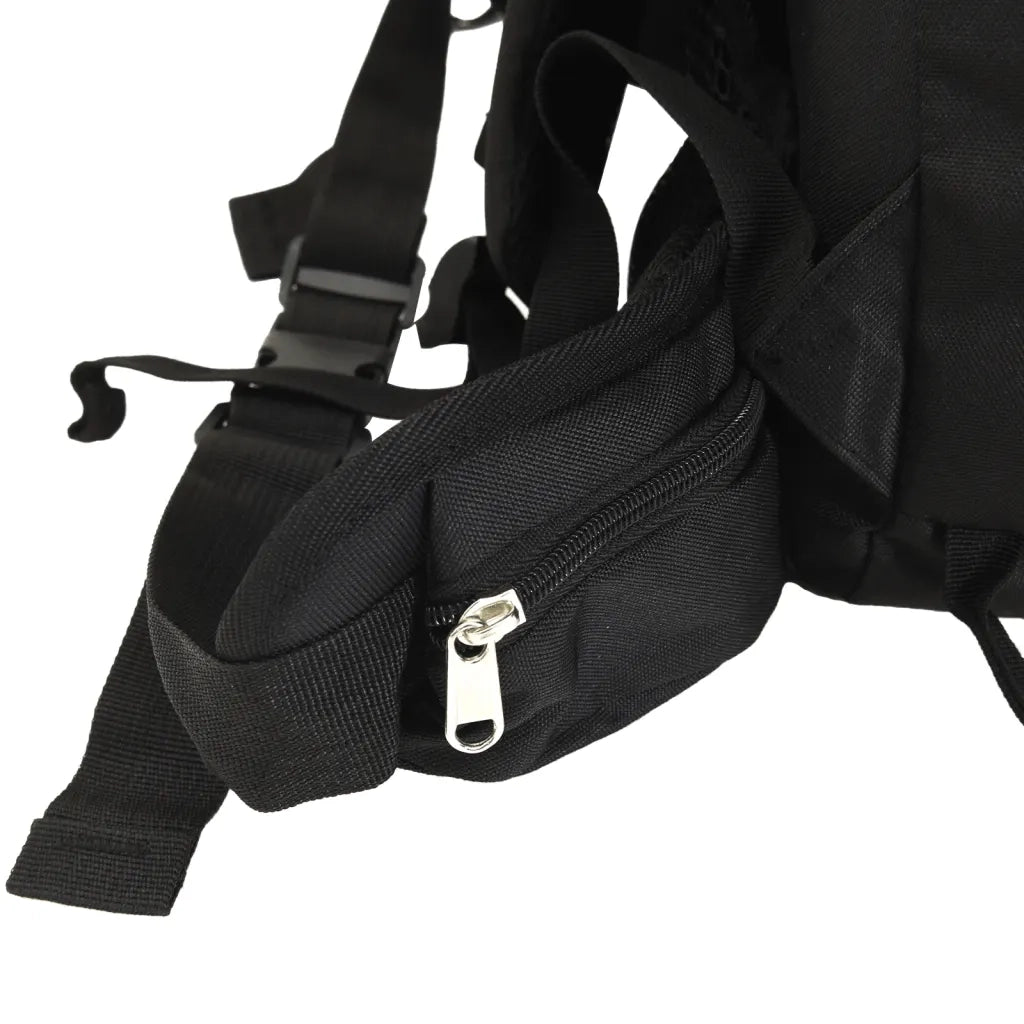 vidaXL Zaino da Trekking Nero 100 L in Tessuto Oxford