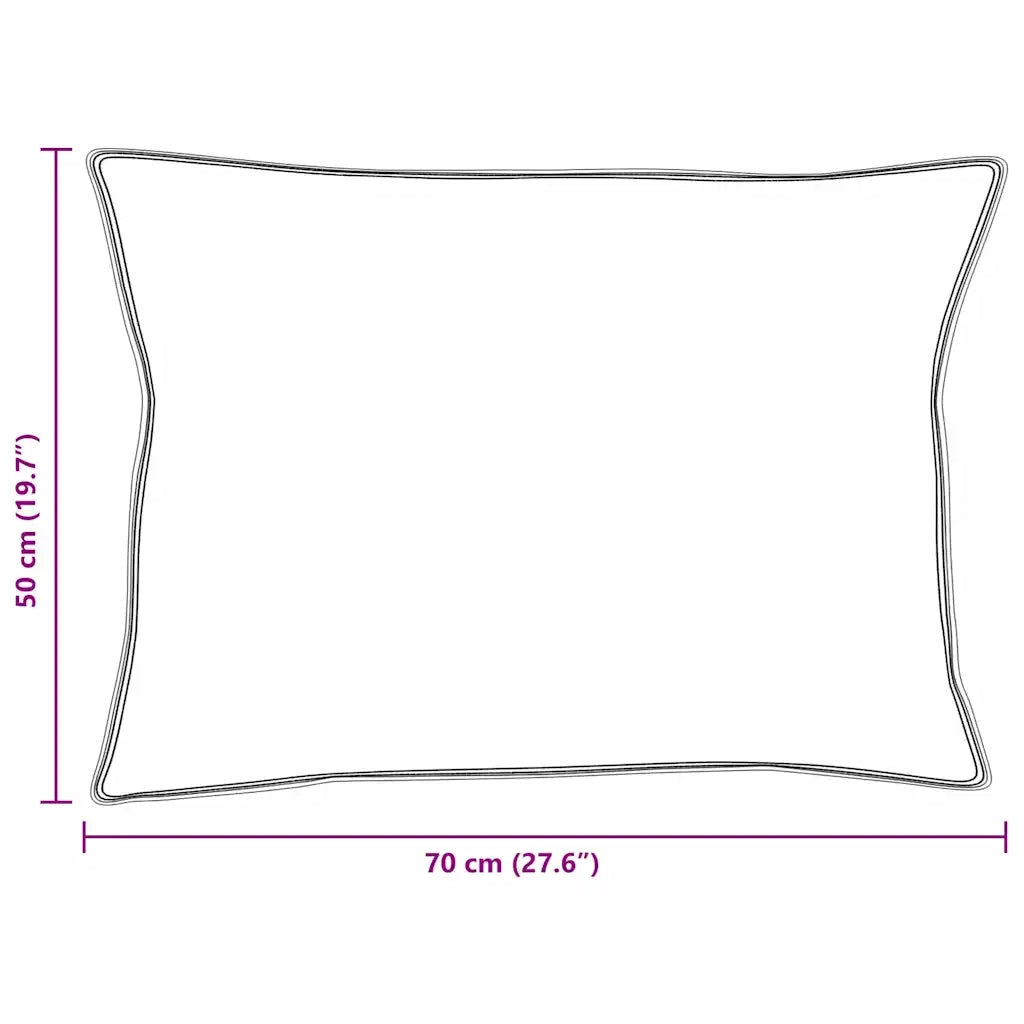 Cuscino con cuscino 2 pz Bianco 50 x 70 cm Piuma CFW7210975
