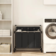 Classificatore lavanderia con 4 borse nero cod mxl 51943
